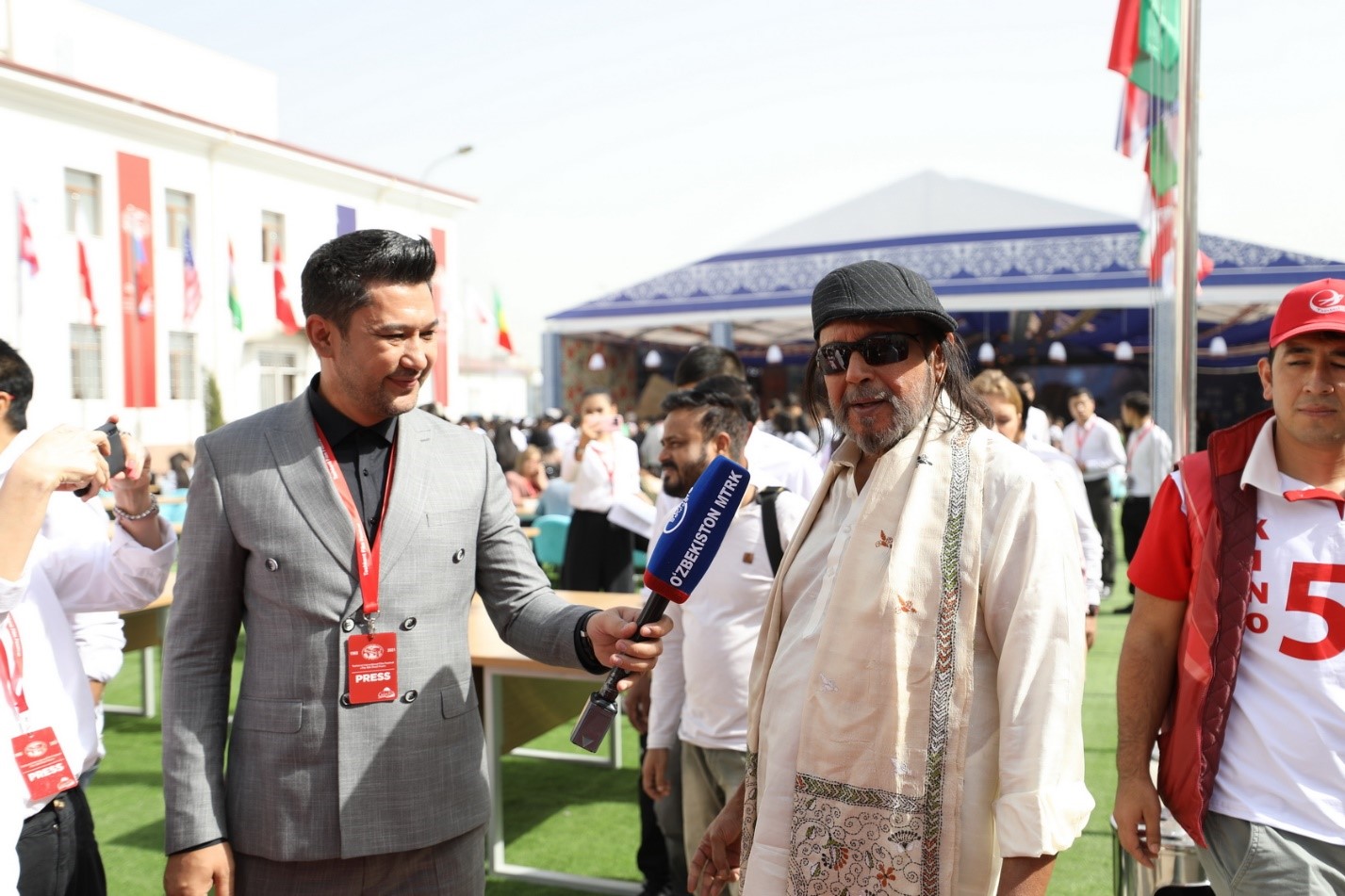 Bollywood star Mithun Chakraborty visited Tashkent within the framework of the International Film Festival.